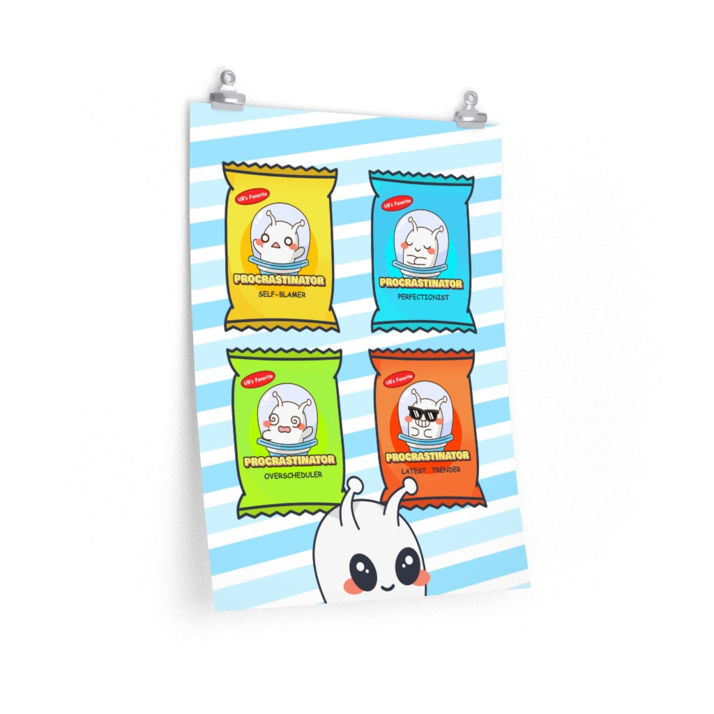 Procrastinator Snack Bundle Poster
