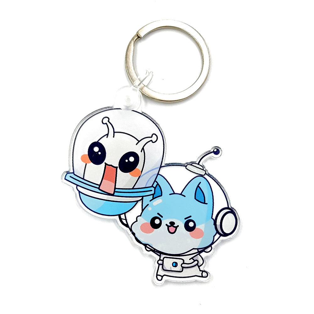 Resolve Buster Chases Unfinished Business! Acrylic Keychain