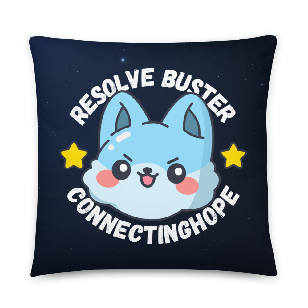 Resolve Buster Throw Pillow