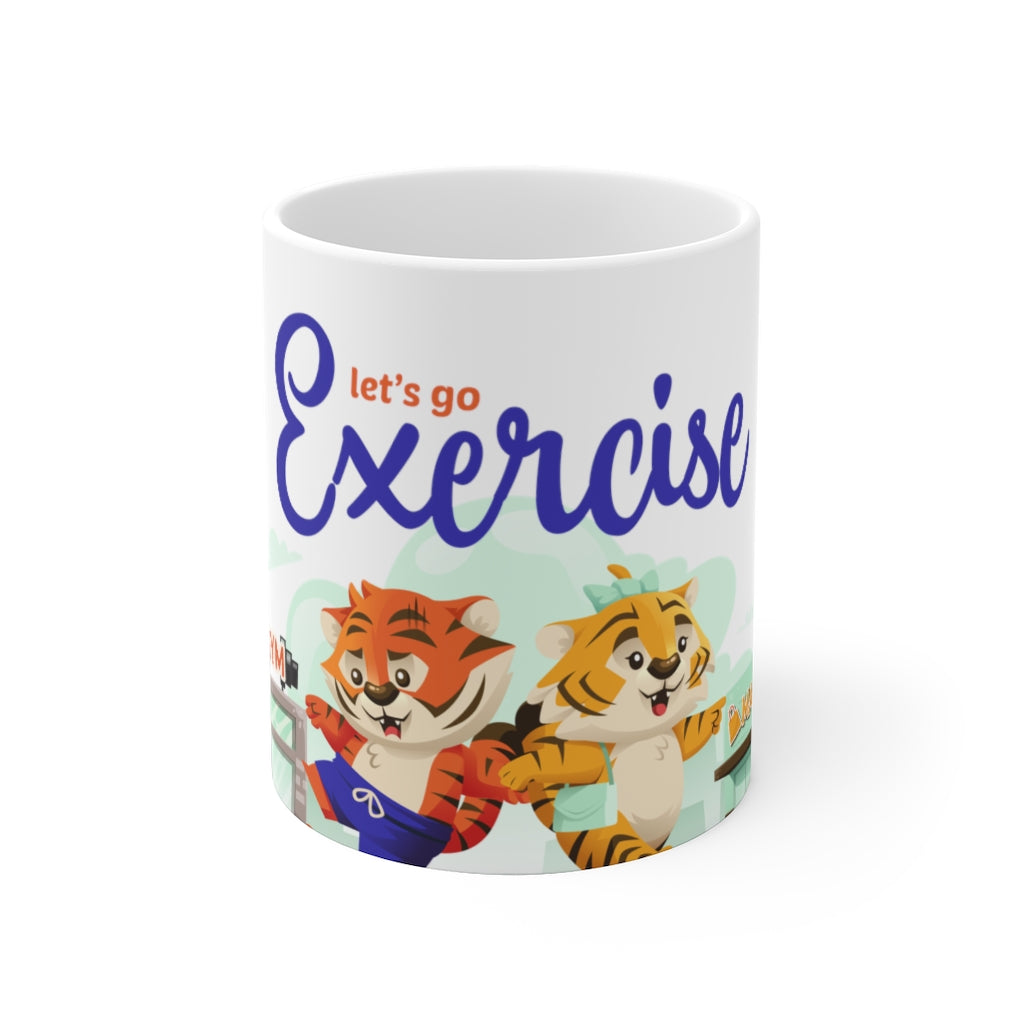 Let's Go Exercise Kai & Kika Mug